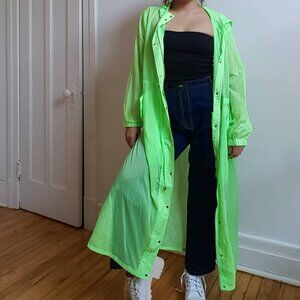 Full length oversized windbreaker
